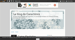 Desktop Screenshot of caracteres.over-blog.fr