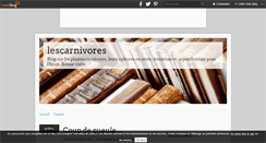 Desktop Screenshot of lescarnivores.over-blog.com
