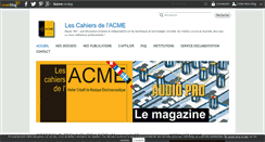 Desktop Screenshot of cahiersacme.over-blog.com