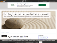Tablet Screenshot of mediathequedublancmesnil.over-blog.com