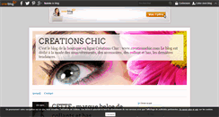 Desktop Screenshot of creationschic.over-blog.com