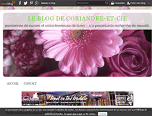 Tablet Screenshot of coriandre-et-cie.over-blog.com