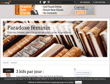 Tablet Screenshot of paradoxe-feminin.over-blog.com