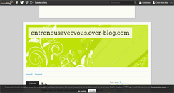Desktop Screenshot of entrenousavecvous.over-blog.com