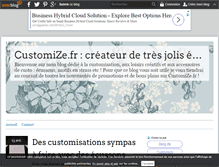 Tablet Screenshot of customize.over-blog.com