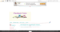 Desktop Screenshot of chaperlipopette.creation.over-blog.fr