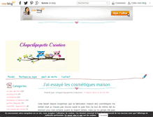 Tablet Screenshot of chaperlipopette.creation.over-blog.fr