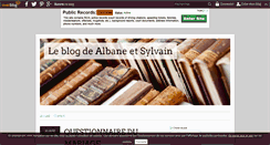 Desktop Screenshot of albaneetsylvain.over-blog.com