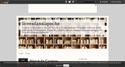 Desktop Screenshot of livresdanslapoche.over-blog.fr