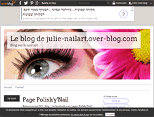 Tablet Screenshot of julie-nailart.over-blog.com