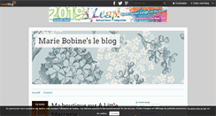 Desktop Screenshot of mariebobines.over-blog.com