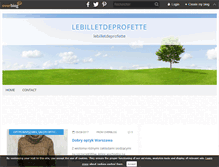 Tablet Screenshot of lebilletdeprofette.over-blog.com