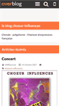 Mobile Screenshot of choeur-influences.over-blog.com