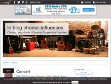 Tablet Screenshot of choeur-influences.over-blog.com