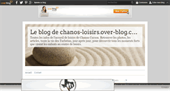Desktop Screenshot of chanos-loisirs.over-blog.com