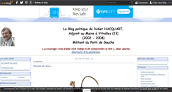 Desktop Screenshot of didier-hacquart.over-blog.com