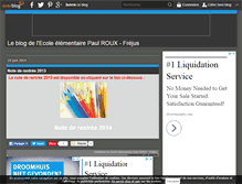 Tablet Screenshot of ecolepaulroux.over-blog.com