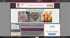 Desktop Screenshot of lespetitsbonheursdemarie.over-blog.com
