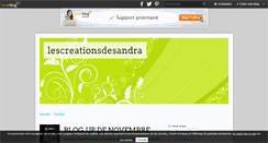 Desktop Screenshot of lescreationsdesandra.over-blog.com
